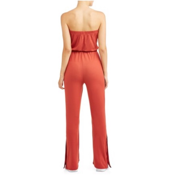 No Boundaries Juniors yummy strapless jumpsuit - Picture 2 of 9